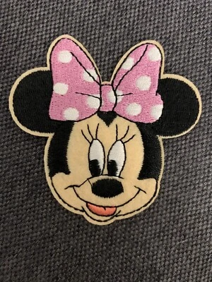 Minnie Mouse W/pink Bow Iron On Patch—BRAND NEW!! - Image 1 of 2