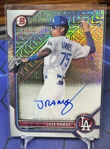 José Ramos 2022 Bowman Chrome Prospect Mega Box Mojo Refractor Auto #BCMA-JR - Picture 1 of 2