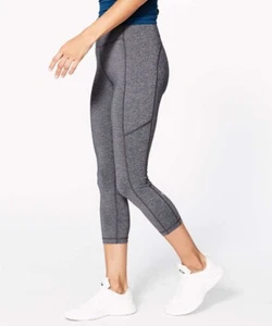 NEU LULULEMON SPEED UP CROP (21" BEHEIZT SCHWARZ GRÖSSE 12 - Bild 1 von 5