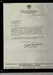 Extremely Rare 1952 Vince Lombardi West Point Letter when Assistant Coach JSA - Picture 1 of 2