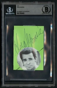 Greg Morris d1996 signed Autogramm 2x4 Cut Schauspieler Mission Impossible BAS Slabbed - Bild 1 von 1