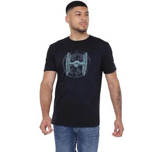 Star Wars Mens T-shirt Imperial Star Fighter Cotton Tee Black S-2XL Official - Picture 1 of 5