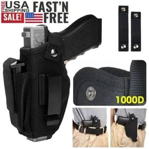 Gun Holster Tactical Concealed Carry Left/right Hand Pistol IWB OWB w/ Mag Pouch - Picture 1 of 24