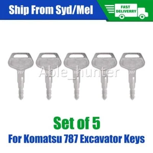 5X FOR KOMATSU Ignition Key - Excavator Grader Dozer Roller Skidsteer Backhoe OZ - Picture 1 of 4