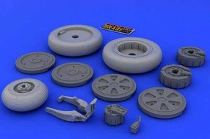 Eduard Brassin - MiG-21 Wheels Roues pour et D'Autres 1:48 Neuf Ovp Astuce Kit - Photo 1 sur 1