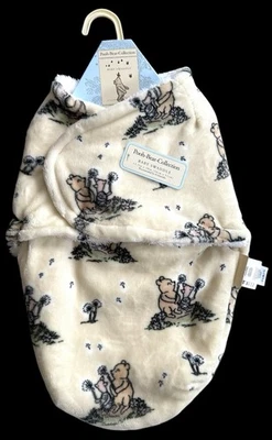 Pooh Bear Collection   13.5 x 20"  PLUSH BABY SWADDLE   Winnie the Pooh & Piglet - Image 1 of 4