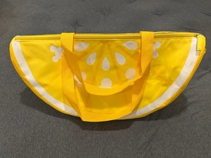 Disney Cooler Bag Mickey Mouse Tote Bag Lemon Wedge Insulated Bags Beach - Picture 1 of 4