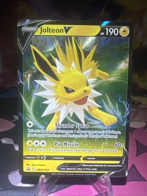 Jolteon V SWSH151 SWSH: Sword & Shield Promo Cards - Pokemon Card - NM Holo - Image 1 of 4