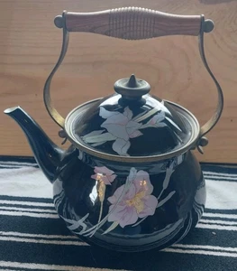 Vintage Mikasa UN701 Charisma Black Grande Chef 2.5 Quart Kettle Japan - Picture 1 of 7