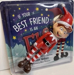 If Your Best Friend Is An Elf Reading Book Adam Wallace And Elf Figure Toy - Bild 1 von 2