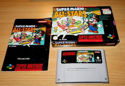 Nintendo Super Mario All-Stars (Nintendo SNES Spiel , 1993) mit OVP - Bild 1 von 4