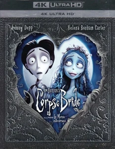 TIM BURTON CORPSE BRIDE 4K ULTRA HD SET with Johnny Depp & Helena Bonham Carter - Picture 1 of 4