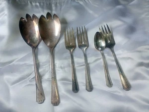LOT OF 6 WM A Rogers Premier Stainless Oneida LTD Forks Spoon - Picture 1 of 6