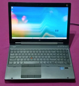 HP 8570w EliteBook laptop I7-3740qm 3.5Ghz 16GB 512GB NVIDIA M2200 DREAMCOLOR AX - Picture 1 of 11