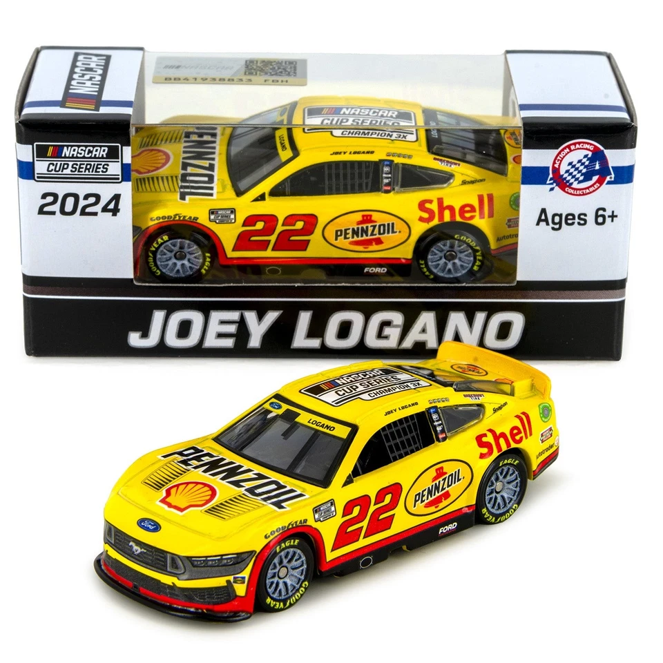 Joey Logano 3X NASCAR Cup Series Champion 1:64 Standard 2024 Diecast Car Foto 1 de 1