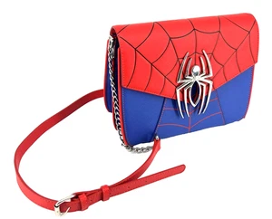Loungefly Marvel Spider-Man Crossbody Bag Comic Con Purse Cosplay Costume (W) - Picture 1 of 9