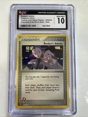 Rocket's Admin. (CLC) 025/034 Trading Card Game Classic Holo cgc 10 - Image 1 of 2