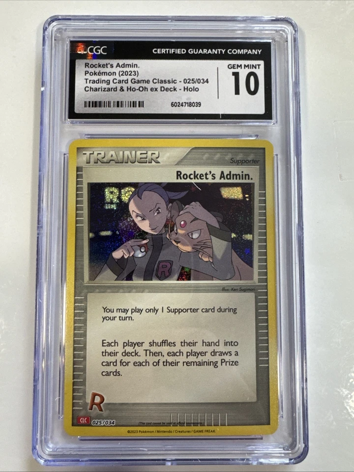 Rocket's Admin. (CLC) 025/034 Trading Card Game Classic Holo cgc 10 - Image 1 of 2