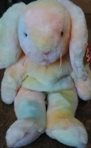 Ty Beanie Buddy HIppie Easter Bunny Tie Dyed 14" Plush - Picture 1 of 3