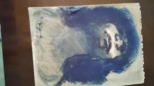 Sista Original Aquarell - unbekannter Künstler, signiert A@ - Bild 1 von 6
