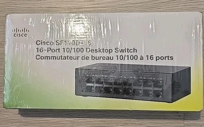 Cisco SF110D-16 16 Port Ethernet Switch 10/100base Brand New - Image 1 of 2