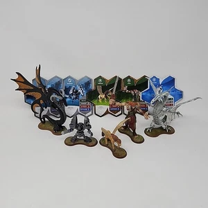 Heroscape Raknar's Vision Heroes of Lindesfarme figure e carte esercito completo - Foto 1 di 9