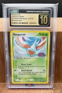 CGC 10 PRISTINE | Masquerain - 47/110 Holon Phantoms Stamped Reverse Holo - Picture 1 of 2