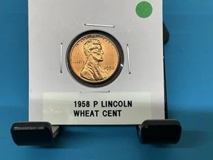1958 (P) Philadelphia Lincoln Wheat Cent/Penny - Uncirculated  - Picture 1 of 4