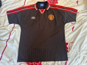 Polo da allenamento Umbro 1998-1999 Manchester United - Taglia L - Foto 1 di 9