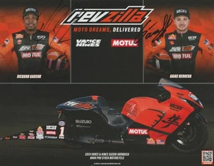 2025 Vance & Hines Suzuki Hayabusa signed NHRA PSM B/B Hero Card GADSON HERRERA - Picture 1 of 1