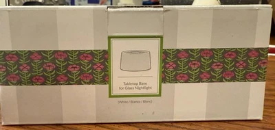 Base de mesa Scentsy para calentador de cera enchufable con luz nocturna de vidrio - Nuevo en caja Foto 1 de 2