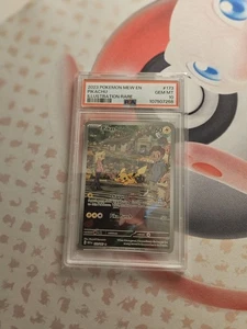 2023 Pokémon Mew En Pikachu Illustration Rare PSA 10 Card #177 - Picture 1 of 2