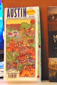 1991 Bangsley Straßenkarte von Austin, Texas - Bild 1 von 1