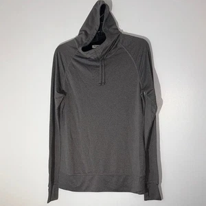 Old Navy Active Go Dry Hoodie Long Sleeve Thumbholes Breathable Size S Gray - Picture 1 of 11