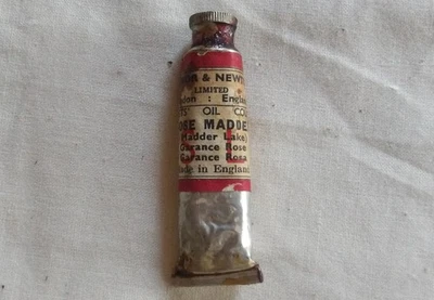 Winsor & Newton Oil Paint, Rose Madder - VINTAGE Paint Tube Barely Used - READ - Image 1 of 4