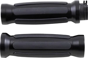 Drag Specialties Rail Grips Flat Black 1in Handlebars Harley-Davidson 0630-2687 - Picture 1 of 1