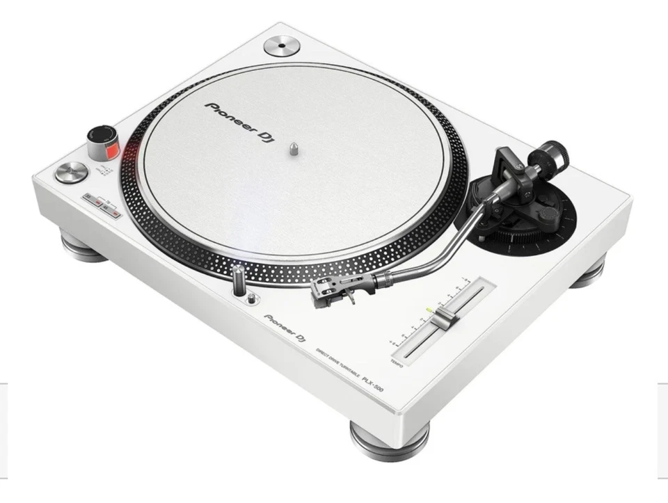 Pioneer DJ PLX-500 White Direct-Drive Vinyl Turntable - Image 1 of 4