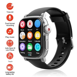 Metal Sports Watch MP3 Player with 201 Inch HD Touchscreen and AVI Video - Picture 1 of 16