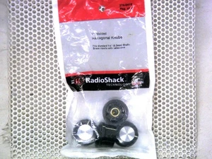 4 pack Radio Shack 1" Hexagonal Knobs (274-0416) - Picture 1 of 2