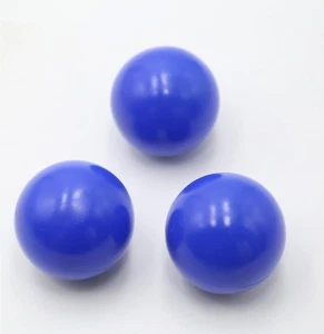 Juego de 3 bolas de malabares rusas 65 mm - cromo denso relleno azul - Imagen 1 de 4