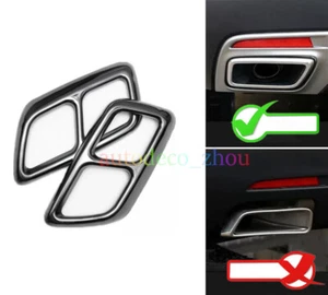 For Cadillac XT5 2020-2023 Black Rear Exhaust Muffler Tip Tail Pipe Trim Frame - Foto 1 di 11