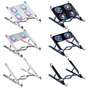 LED Laptop Cooling Pad Gaming Laptop Coolers Laptop Fan Cooling Stand with Quiet - Afbeelding 1 van 14