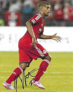 Jordan Hamilton Toronto FC Canadá Firmado Autografiado 8X10 Foto Certificado de Autenticidad Prueba - Imagen 1 de 2