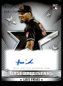 2022 Topps Baseball Stars Autographs Black Luis Frias Auto 091/199 Arizona - Picture 1 of 2