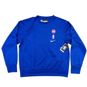 Nike Detroit Pistons Team Issued Blue Warm Up Sweatshirt PE, Size Med DN6967-495 - Picture 1 of 3