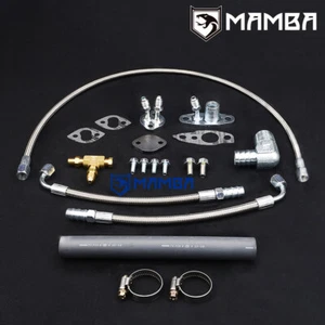 Turbo Oil & Water Line Kit for Toyota Land Cruiser 1HZ 4.2L 80 Series w/ CT26 - Picture 1 of 5