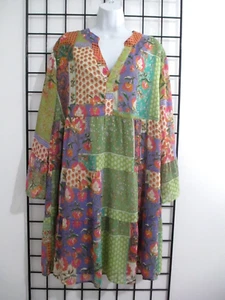 CHLOE + RENE 🌸 SIZE XL==FLOWING BABYDOLL DRESS - Picture 1 of 8