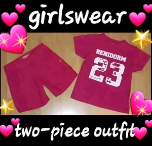 ❤MÄDCHEN HOT PINK VERSTELLBARE SHORTS & PASSENDES T-SHIRT/FABELHAFTES 2-TEILIGES OUTFIT ALTER 7/8 JAHRE❤ - Bild 1 von 12
