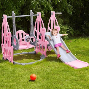Toddler Outdoor Garden Swing Slide & Climber Kids Baby Activities Playground Toy - Picture 1 of 12