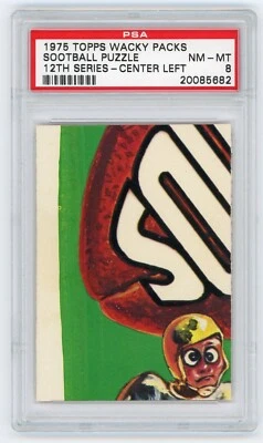 1975 Topps Wacky Packages Sootball Puzzle / Checklist 12th Series CL PSA 8 - Image 1 of 3